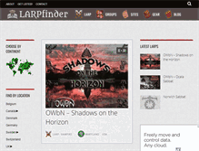 Tablet Screenshot of larpfinder.com